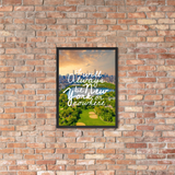 Framed poster